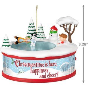 The Peanuts Gang Christmastime is Here Musical Ornament with Motion, Gifts